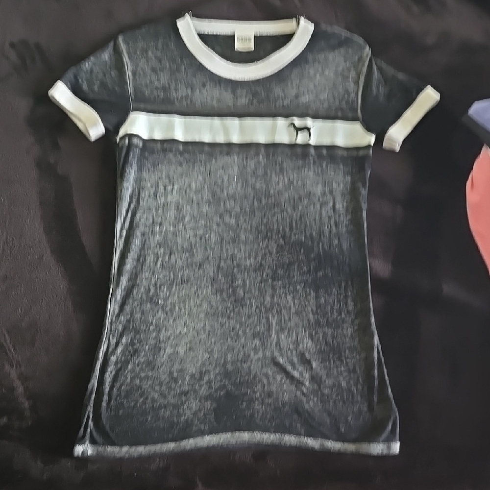 Pink Victorua Secret Short Sleeve Shirt